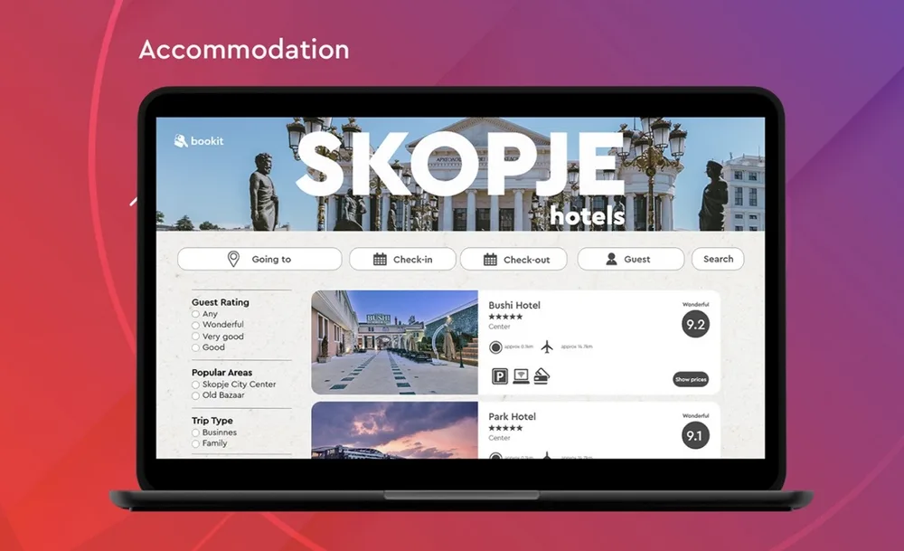 bookit accommodation search