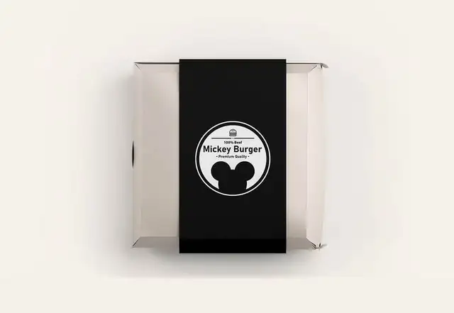 Mickey Burger packaging