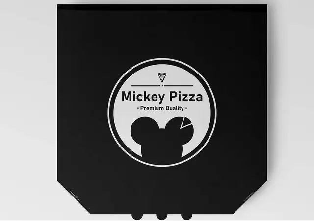 Mickey Pizza packaging