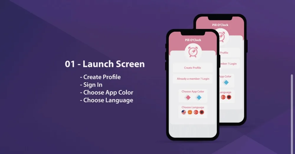 Pill O'Clock launch screen
